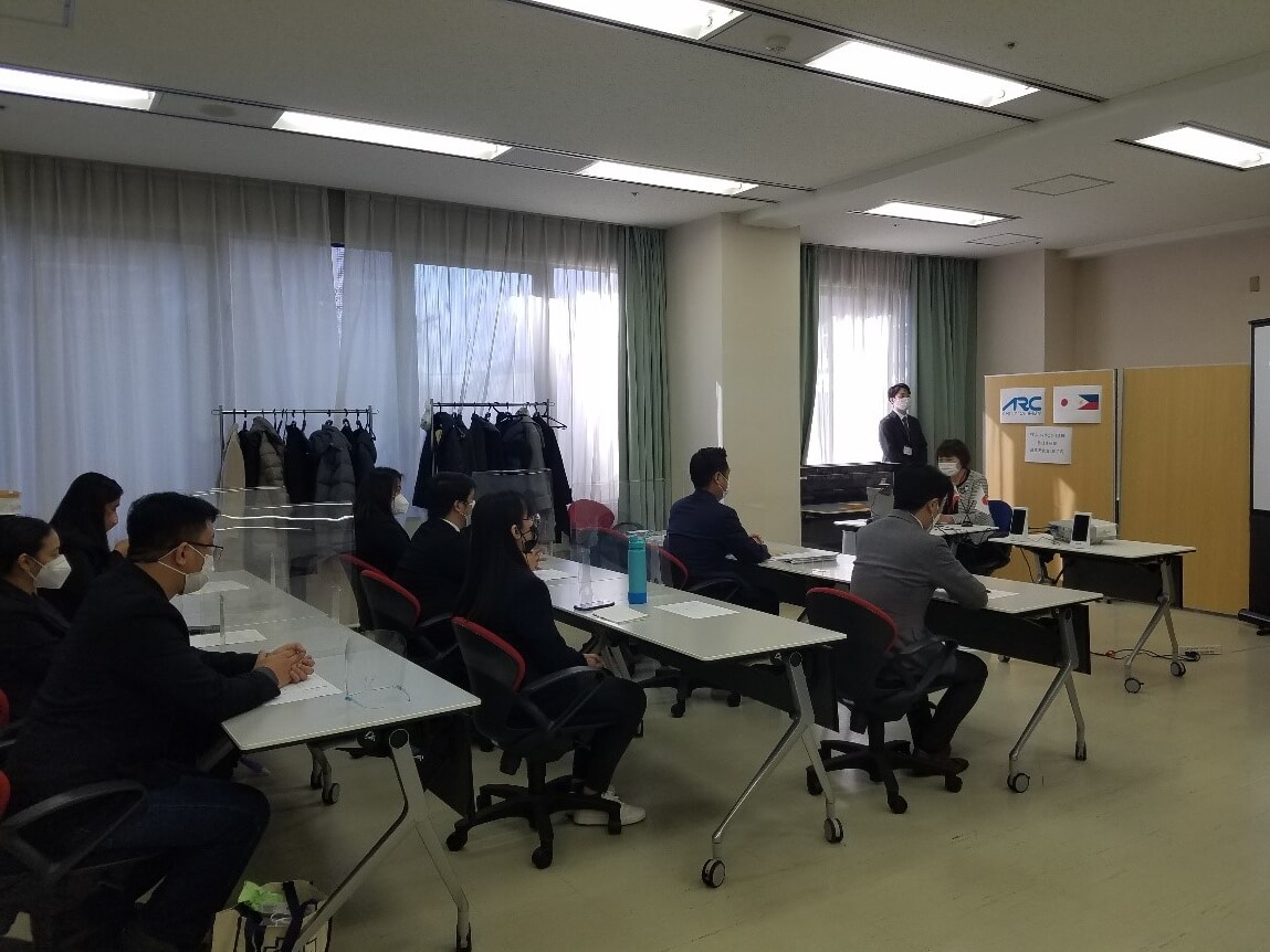オンライン修了式の様子
