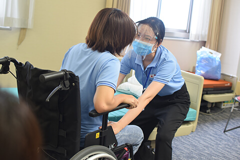 介護実技の様子